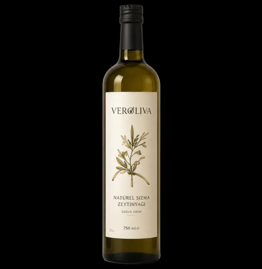 Veroliva Classic 1 L natürel sızma zeytinyağı şişesi